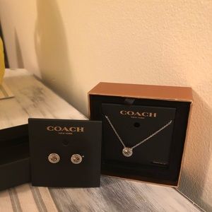 Coach Open Circle necklace and earrings set